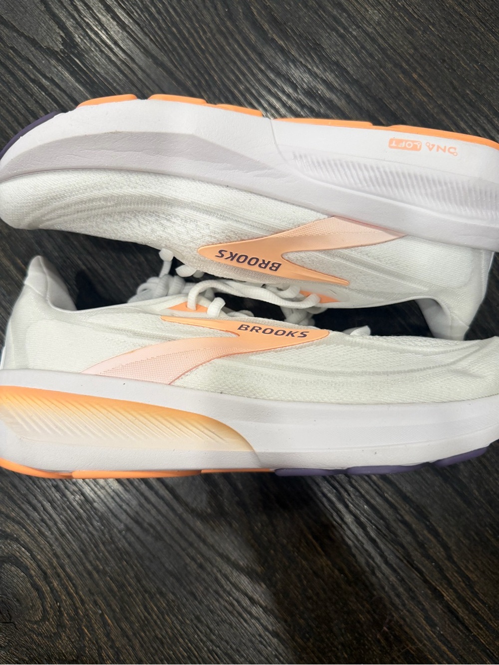 Brooks Revel 9 Womens size 7.5 Shoes Gray Peach Running Sneakers